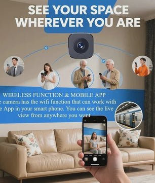 Mini WiFi Camera A9 - 1080P HD Beveiligingscamera met Nachtzicht & Bewegingsdetectie