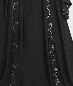 Lange Vintage Middeleeuwse Jurk - Gothic & Victoriaans Cosplay Kostuum met Flare Mouwen
