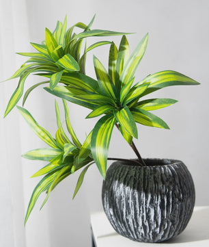 Kunstplant 36cm met 3 Bamboe-achtige Takken - Tropische Decoratie