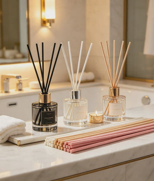 100 Stuks Diffuser Stokjes Zwart & Wit - 30cm Lang - Essentiële Oliën Verspreiden