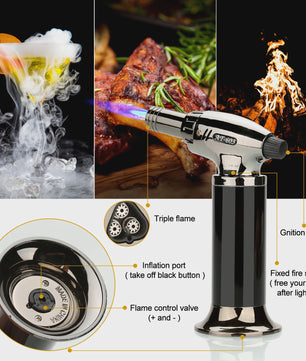 Cocktail Smoker Kit: Rook Aroma met Brandertje, Houtchips & Whiskey Stenen