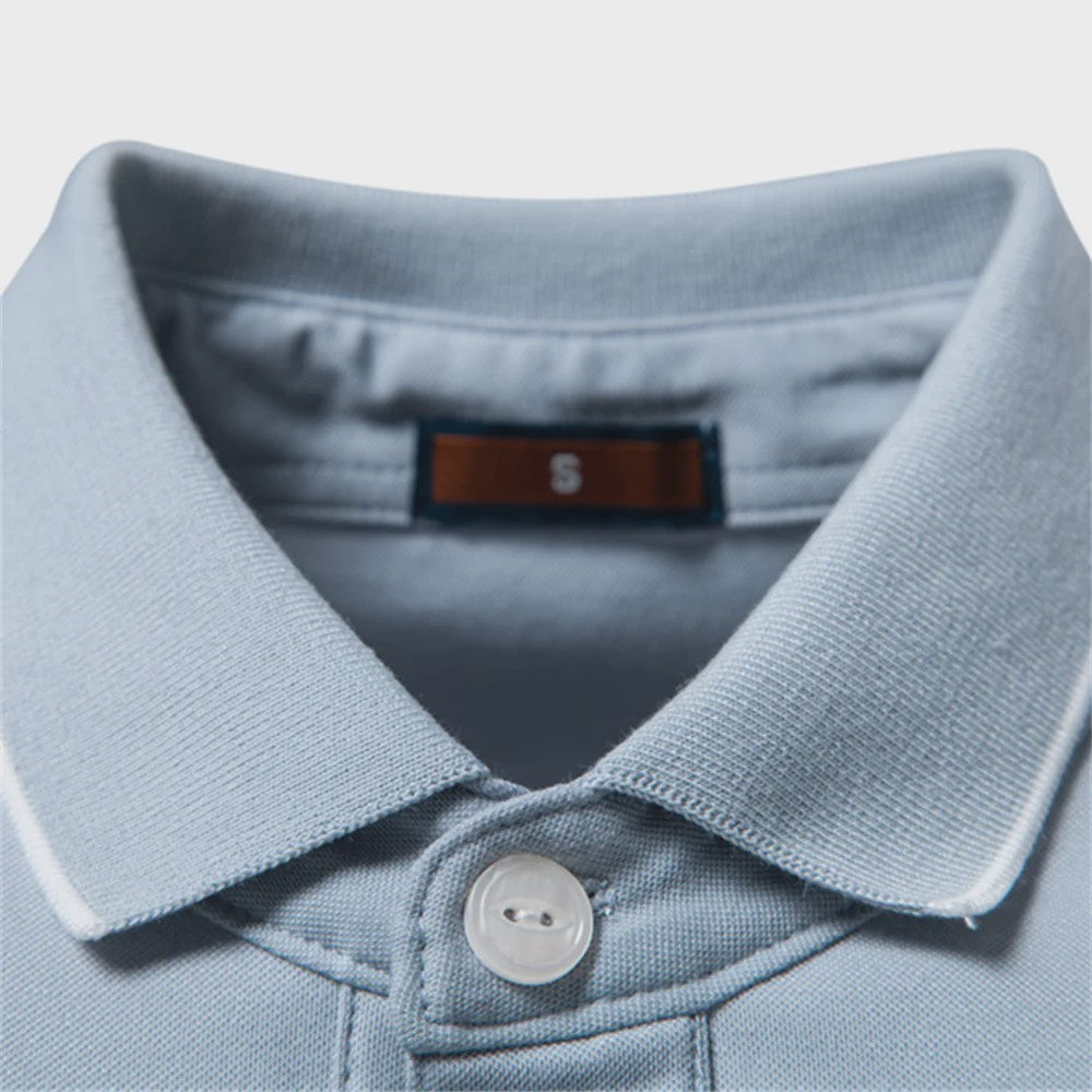 AIOPESON Heren Tencel Polo Shirt - Premium Kwaliteit & Ademend Comfort
