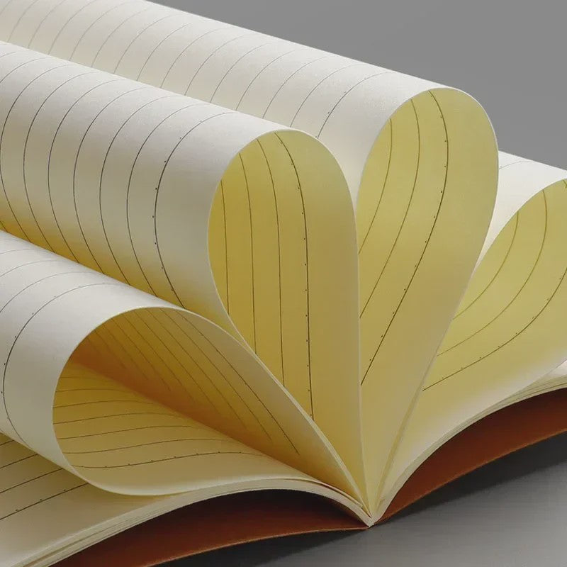 Vintage A5 Notitieboek met Kraft Kaft - Blanco, Gelinieerd of Geruit Papier