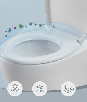 Songmics Toiletbril Urea-Duroplast met Soft Close en Antibacteriële Eigenschappen