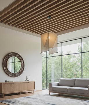 Japanse Stoffen Plafondlamp - Creatieve Hanglamp voor Hotel, Restaurant, Slaapkamer & Eetkamer