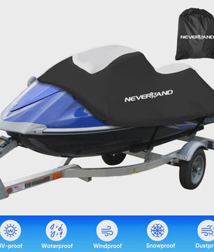 Waterdichte Bootkap 210D Heavy Duty voor V-romp boten (15-35ft) - UV, Zon, Regen, Stof, Trailerbaar