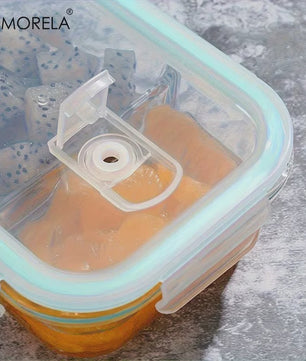 Glazen Lunchbox met 2/3 Compartimenten en Lekvrij Deksel - Herbruikbaar
