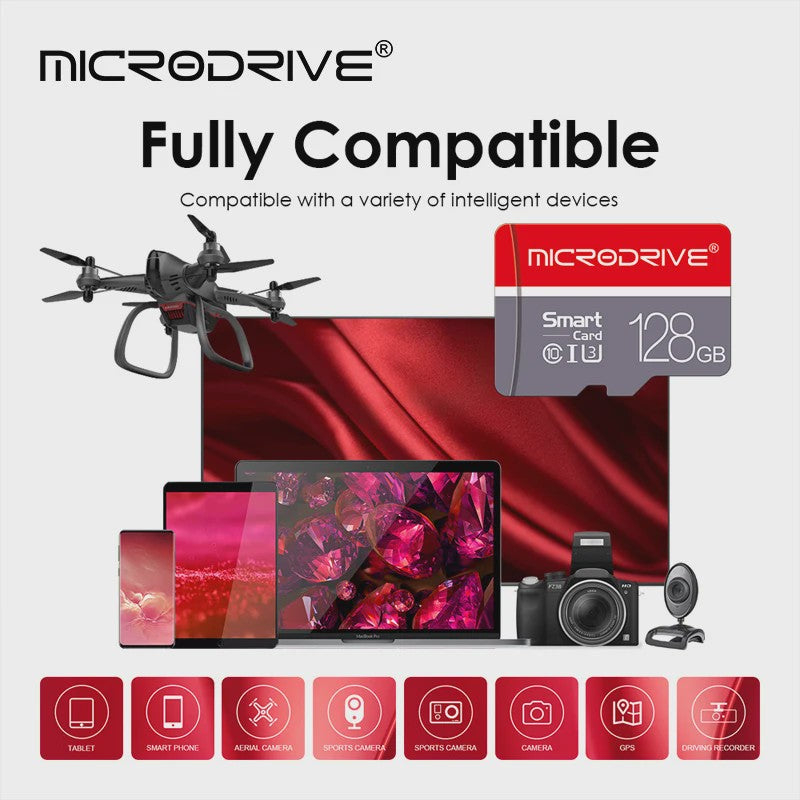 High Speed Micro SD Kaart 256GB Class 10 - TF Flash Geheugenkaart voor Smartphone & Camera