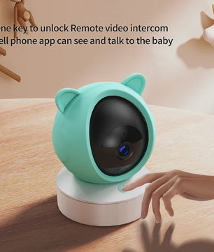 Smart WiFi Babyfoon met 5" HD Scherm, Tuya App, Intercom & Geluidsdetectie