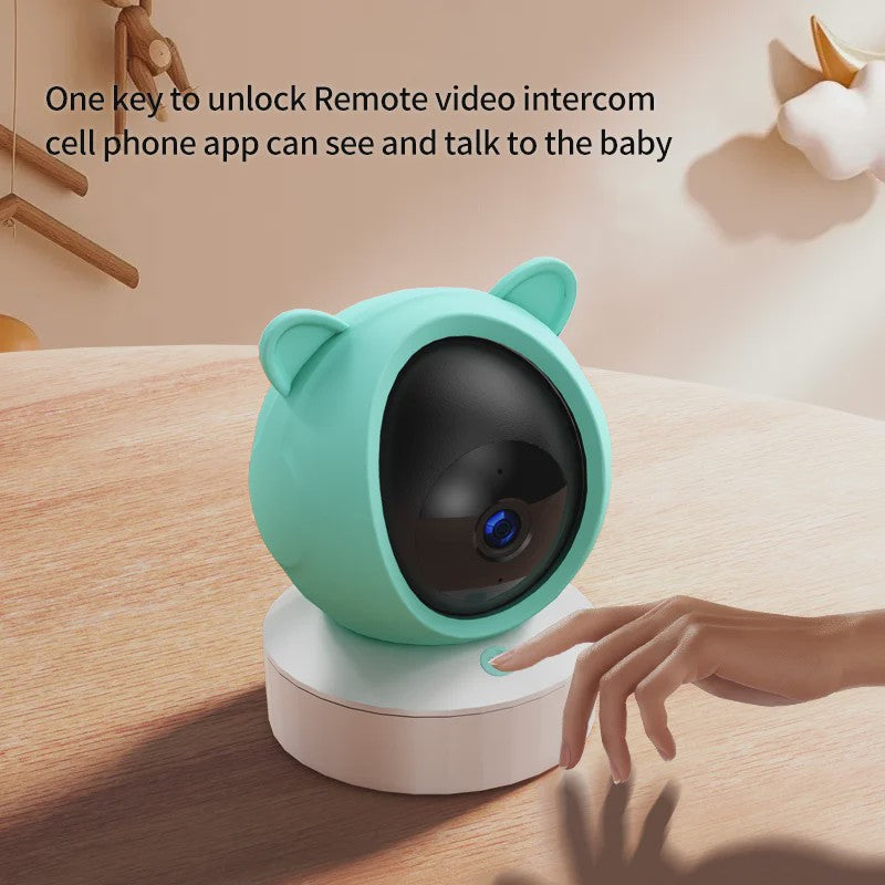 Smart WiFi Babyfoon met 5" HD Scherm, Tuya App, Intercom & Geluidsdetectie