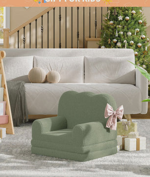2-in-1 Kinderfauteuil & Sofa: Zacht, Opvouwbaar en Comfortabel Foam Meubel voor Kinderkamer