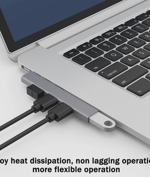 4-in-1 USB 3.0 Hub met 5Gbps Snelheid - Draagbare OTG Adapter