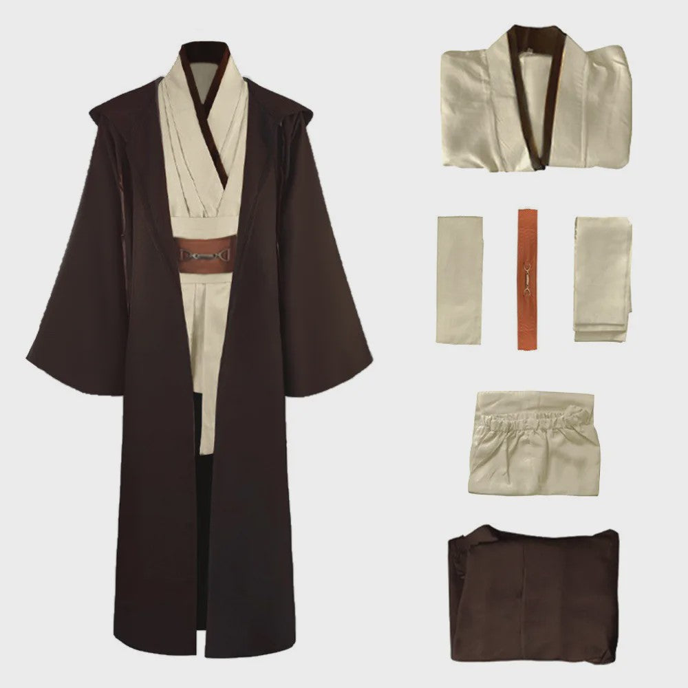 Jedi Cosplay Kostuum Obi Wan Kenobi - Volledige Set Heren & Dames