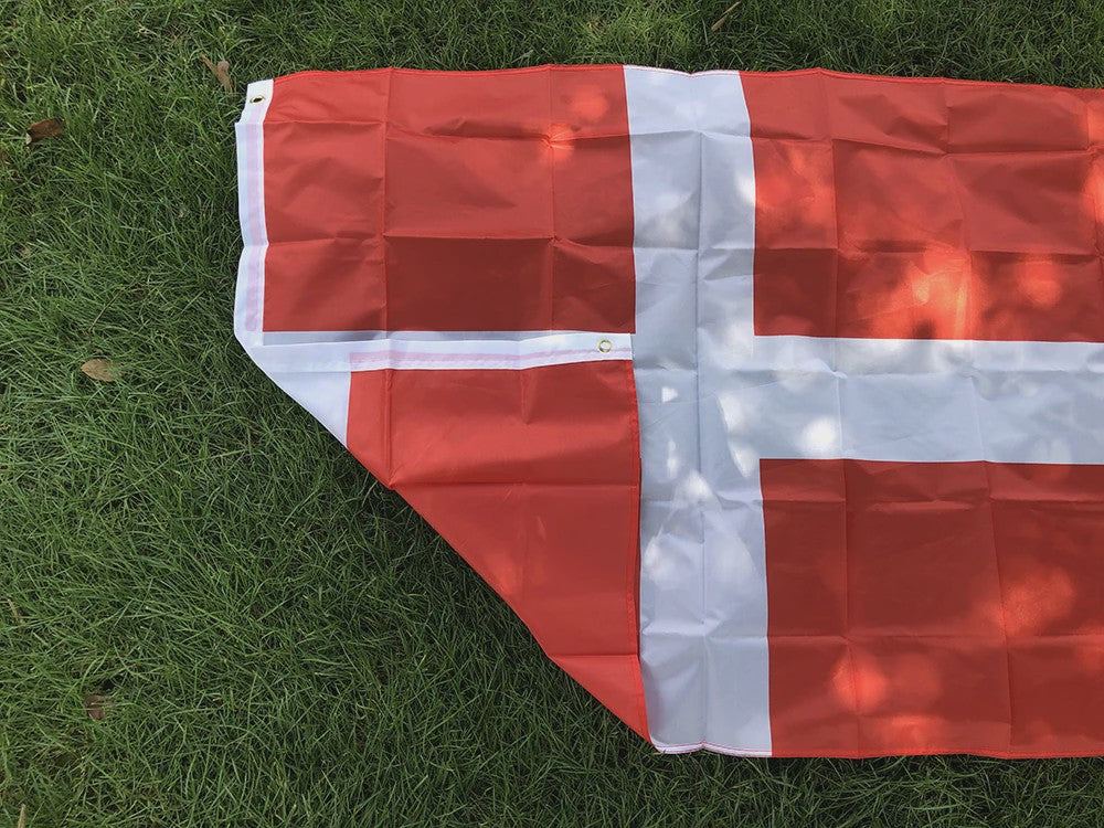 Hoge Kwaliteit Deense Vlag 90x150cm - Polyester Vlag van Denemarken