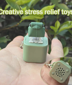 Grappige Kikker Sleutelhanger met Geluid & LED - Oplaadbare Fidget Toy