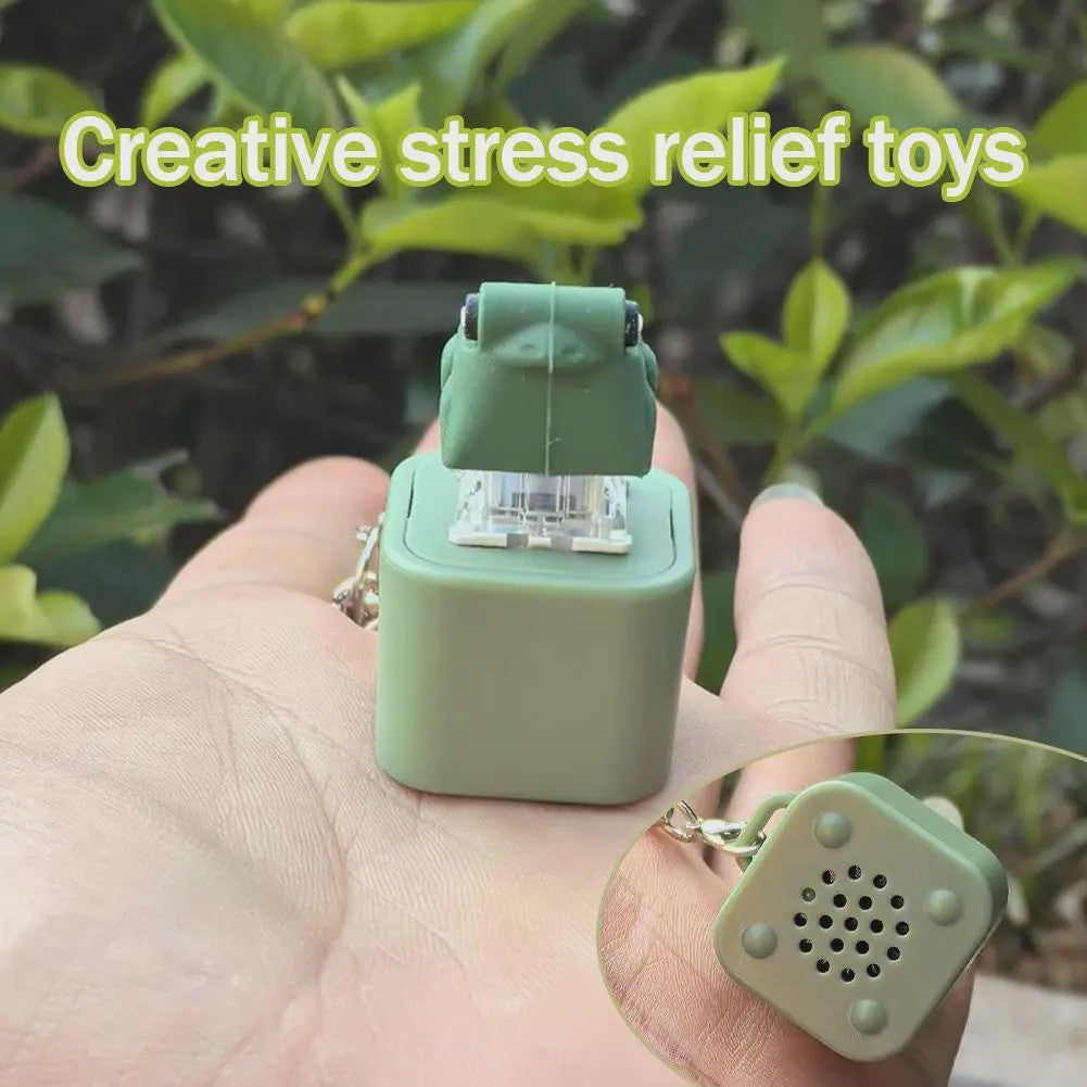 Grappige Kikker Sleutelhanger met Geluid & LED - Oplaadbare Fidget Toy
