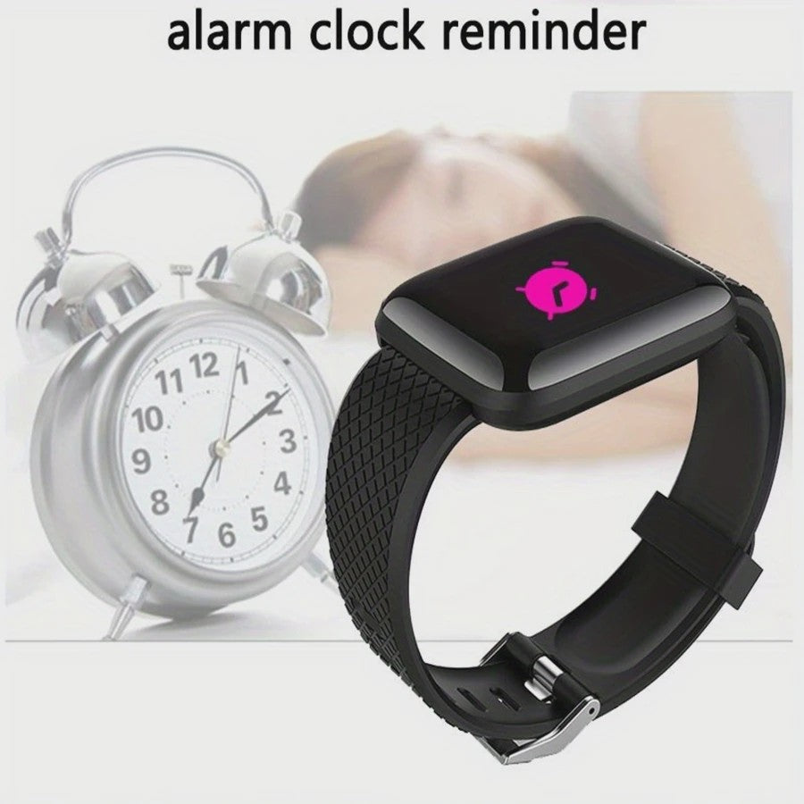 Smartwatch voor Heren & Dames: Fitness Tracker, Bericht Notificaties & Meer - Elektronisch Polshorloge