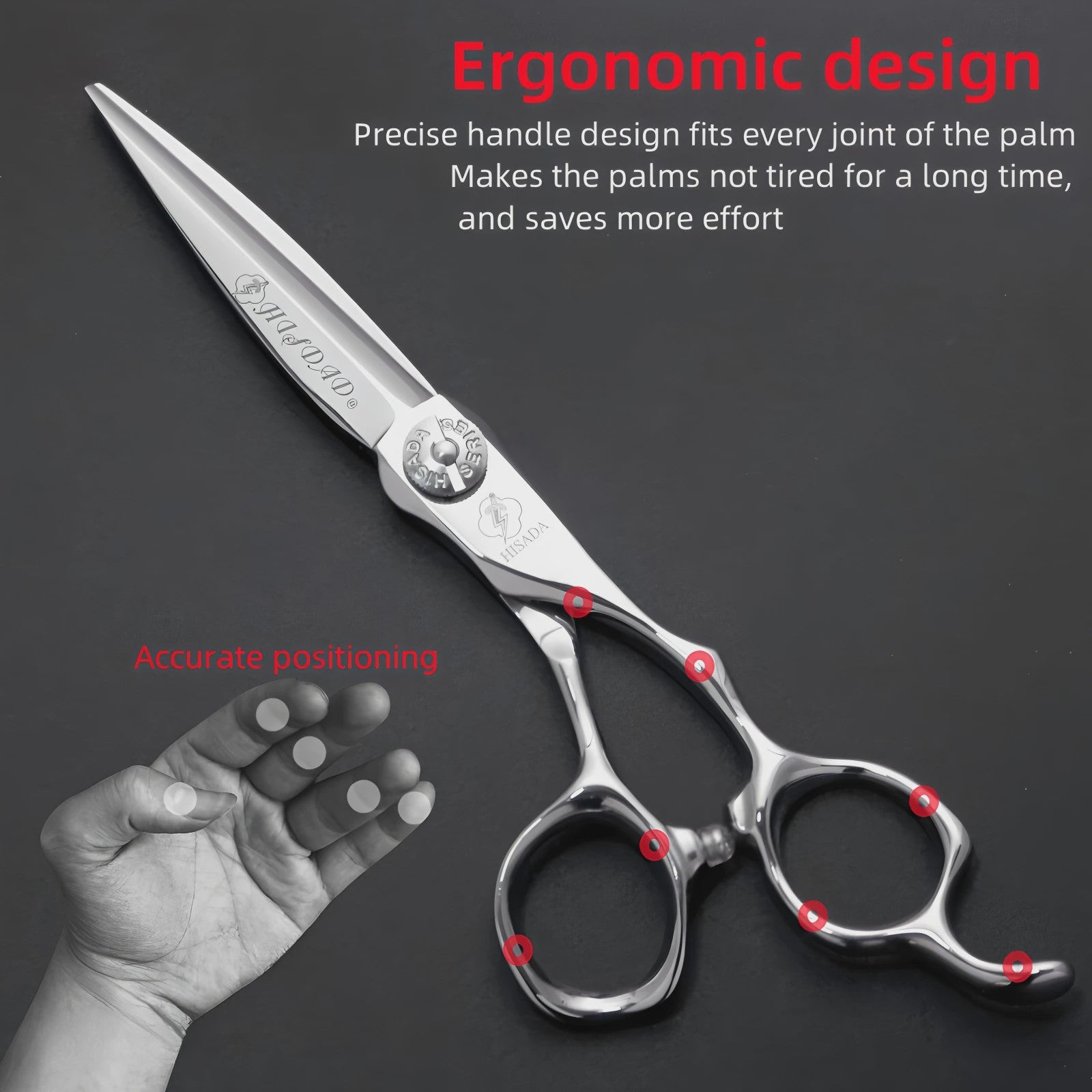 HISADA Professionele Haar- en Schoonheidsschaar 6.0 Inch - VG10 Staal voor Barbers en Haarstylisten