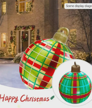 Opblaasbare Kerstbal 60cm - Grote Decoratie voor Buiten & Kerstboom
