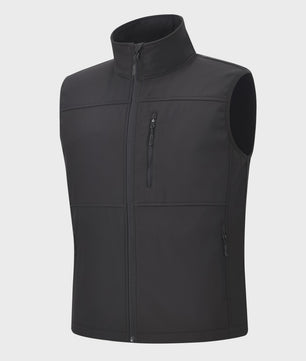 Heren Winddicht Softshell Vest - Comfortabele Mouwloze Sportjas voor Outdoor & Fietsen