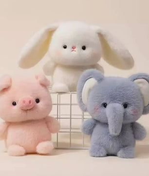 Schattige Pluche Dieren Knuffelpop - Zachte Kawaii Knuffel voor Kinderen