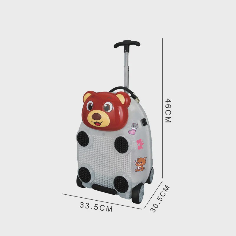Leuke Kinder Koffer - Zitten, Trekken & Reizen met Dieren Design