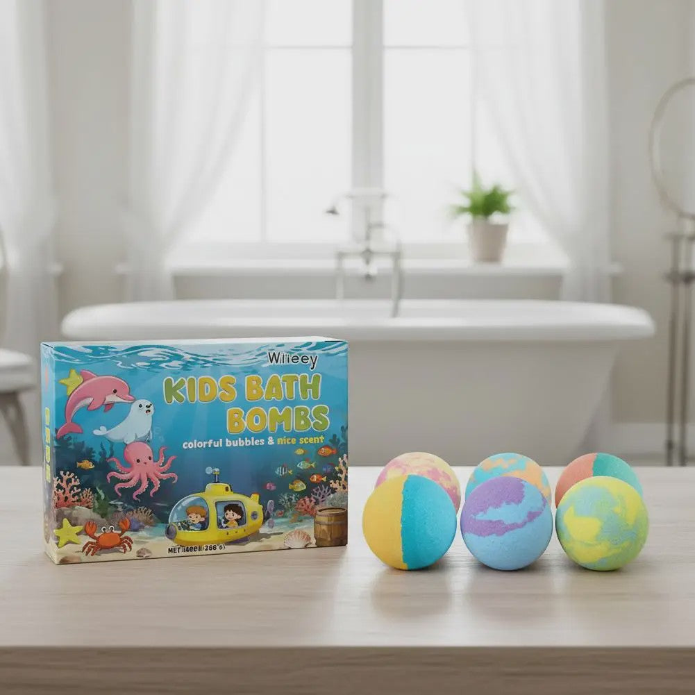 6x Kleurrijke Bruisballen Set - Bruisende Badballen voor Kinderen