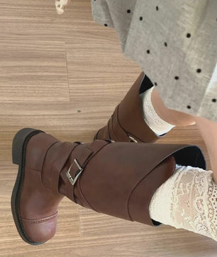 Dames Hoge Sokken met Kant - Lolita Stijl, Warm & Trendy voor Laarzen