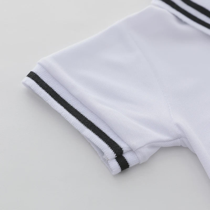 Zomer Set: Polo Shirt met Geborduurde Beer & Shorts voor Kinderen