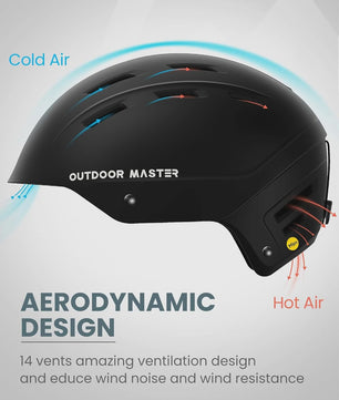 OutdoorMaster MIPS Skihelm met Aerodynamisch Design en Verstelbare Pasvorm