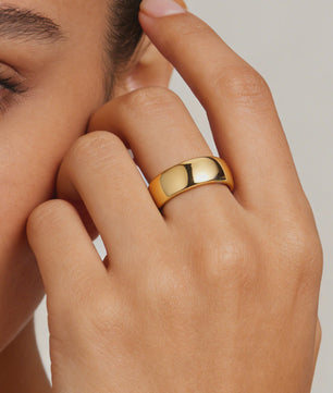 Gouden RVS Trouwring & Verlovingsring - Unisex - Maten 4-15