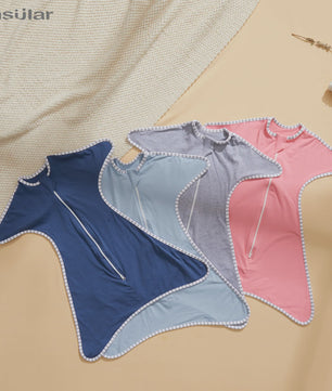 Insular Newborn Baby Girl Boy Anti-Startle Cotton Baby Wrap Receiving Swaddling Blanket