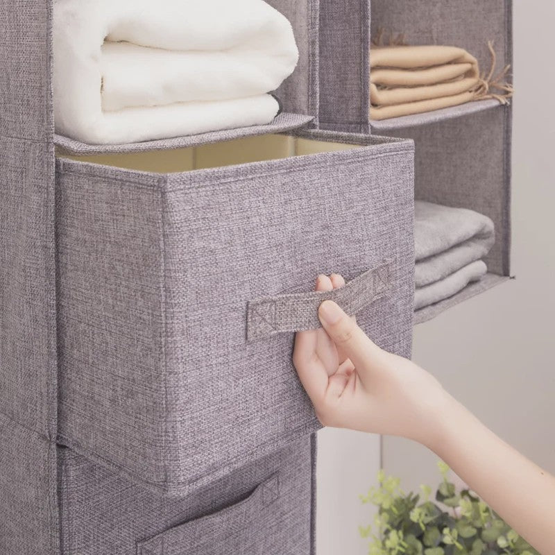 Hangende Garderobekast Organizer met Lades - Opvouwbare Kleding Opbergplanken
