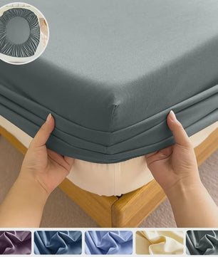 Hoeslaken met Elastische Band - Effen Kleur - Diverse Maten