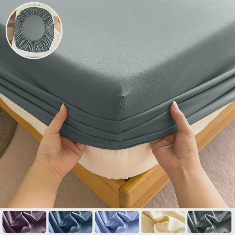 Hoeslaken met Elastische Band - Effen Kleur - Diverse Maten