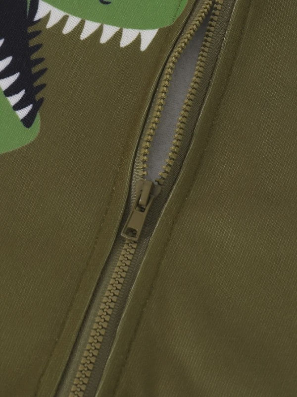 Schattige Dinosaurus Set voor Baby Jongens - Lente/Herfst Jas met Broek