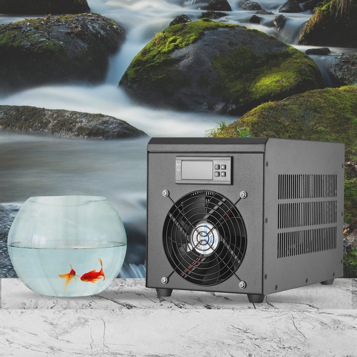 55L Aquarium Koelmachine - Stille Waterkoeler voor Vissen en Aquacultuur