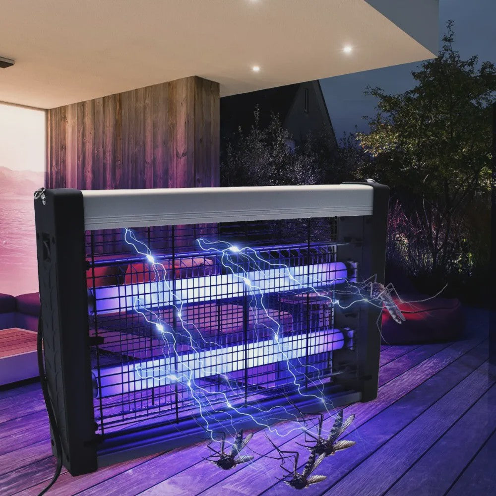 UV Muggenlamp - Oplaadbare Elektrische Insectendoder, Stiller dan 30dB, Binnen & Buiten