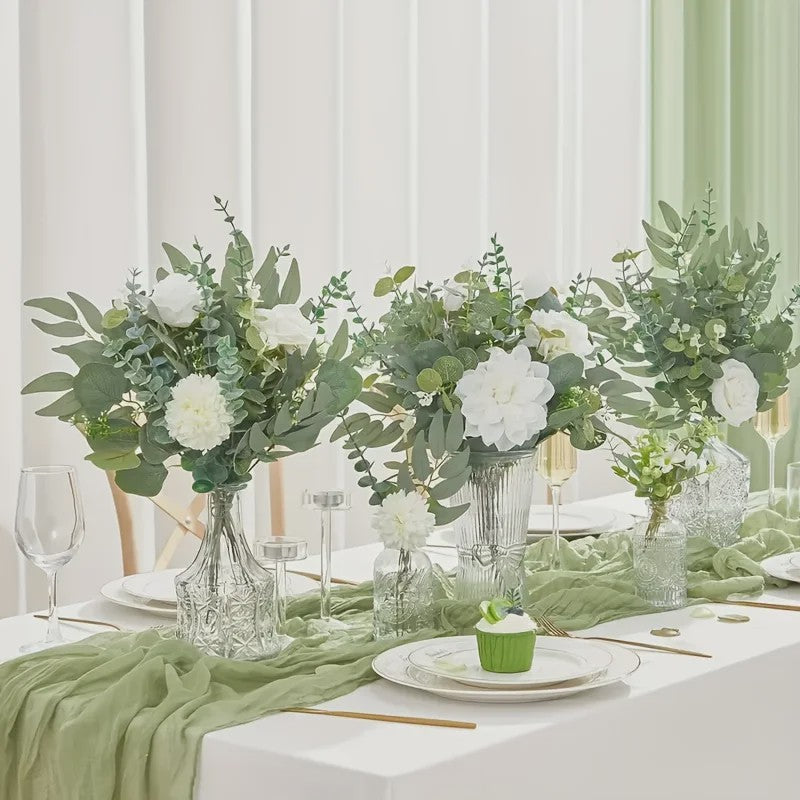 Kunstmatige Eucalyptus Takken & Bladeren Mix (50/90 Stuks) - Bloemstukken & Decoratie