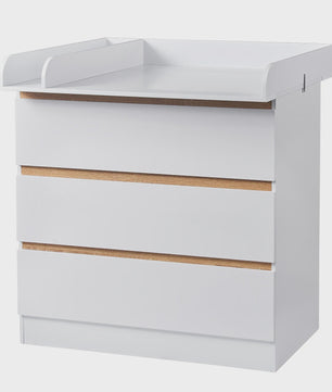 Moderne Commode met 3 Lades - Babykamer Meubel, Nachtkastje & Opbergkast