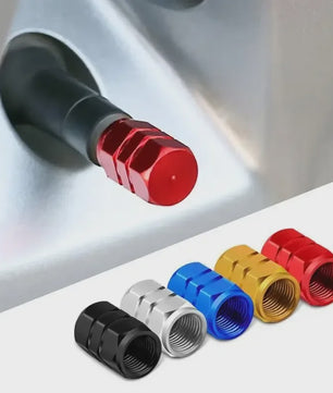 Set Aluminium Ventieldopjes - Universeel voor Auto, Motor, Fiets - Stof- en Waterdicht