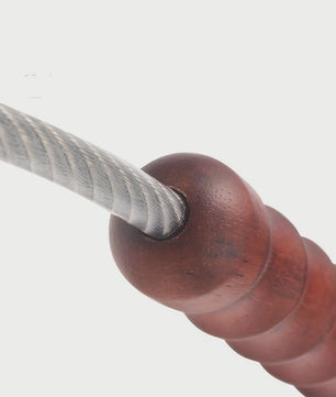 Tactical Whip Wood Handle Emergency Tool Self Defense Aluminum Anti Skid Glass Breaker Emergency Hammer Survival Kit