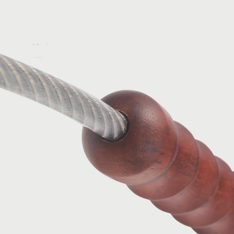 Tactical Whip Wood Handle Emergency Tool Self Defense Aluminum Anti Skid Glass Breaker Emergency Hammer Survival Kit