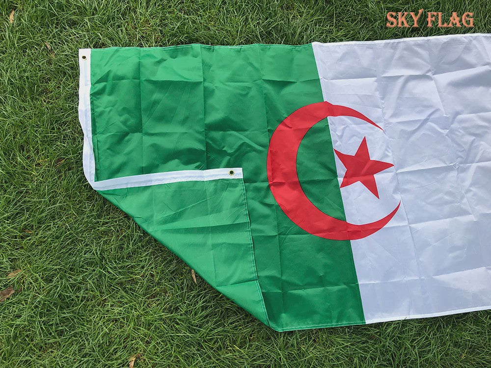 Algerijnse Vlag 90x150cm Polyester - Hoge Kwaliteit