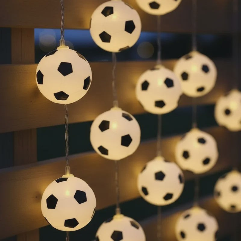 Voetbal Slinger Lichtjes - Sfeervolle LED Verlichting voor Feestjes en Decoratie