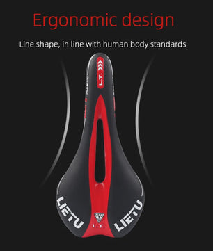 LIETU Fietzadel - Comfortabel MTB & Racefiets Zadel met Siliconen Gel Kussen en Antislip Grip