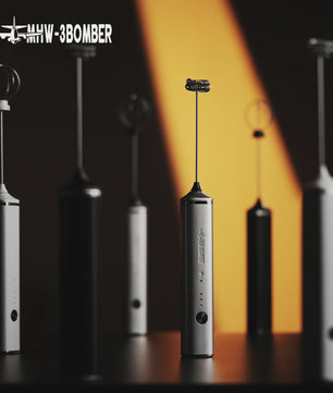 Elektrische Melkopschuimer MHW-3BOMBER met Dubbele Gardes & USB-C Opladen