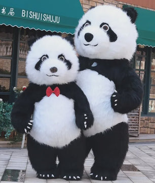 Opblaasbaar Panda Kostuum - Volwassen Maat voor Feestjes, Halloween & Cosplay