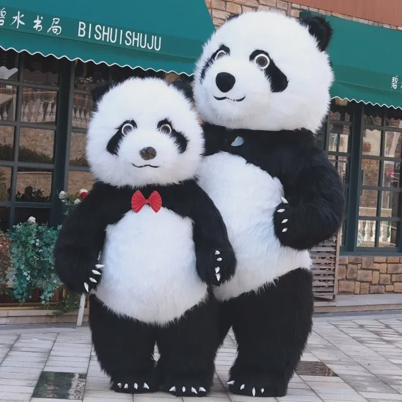 Opblaasbaar Panda Kostuum - Volwassen Maat voor Feestjes, Halloween & Cosplay