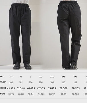 Unisex Koksbroek Zwart - Comfortabele Werkbroek voor Horeca Personeel